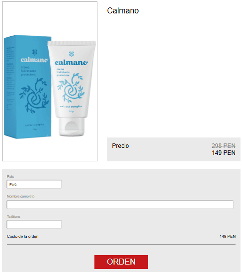 Calmano crema para hemorroides