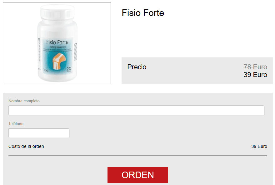 Fisio Forte precio en España