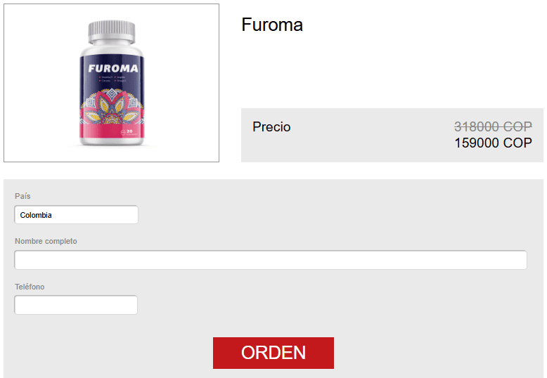 Furoma precio en Colombia