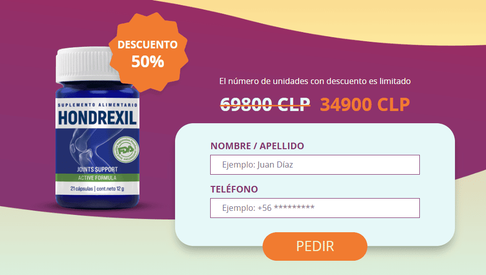 Hondrexil precio Chile