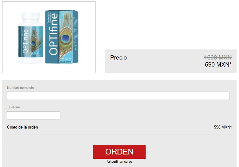 OPTIFine Cápsulas para la Vista