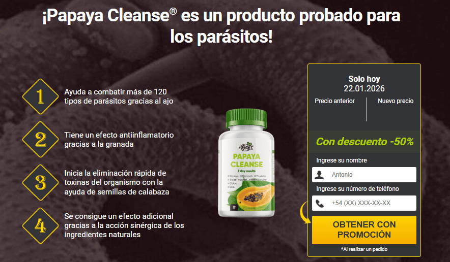 Papaya Cleanse para parásitos