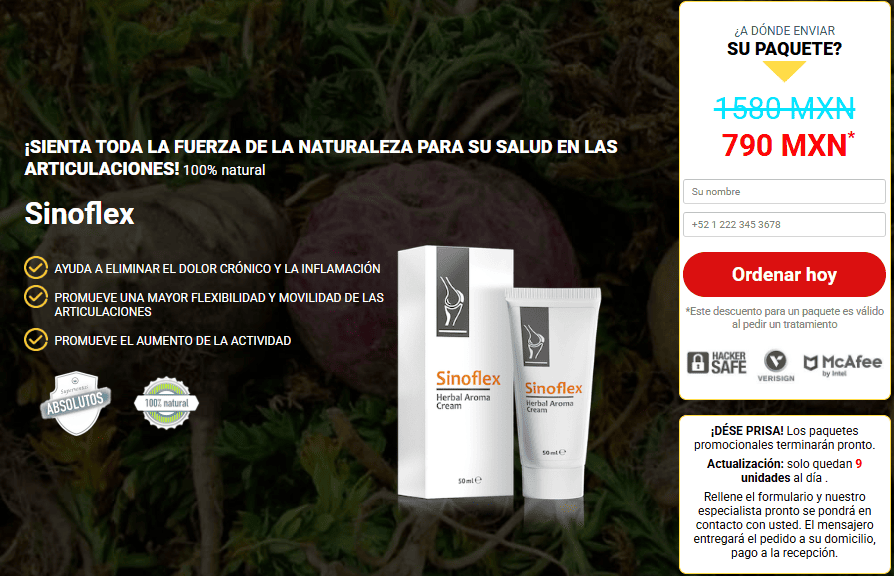Sinoflex crema Reseñas