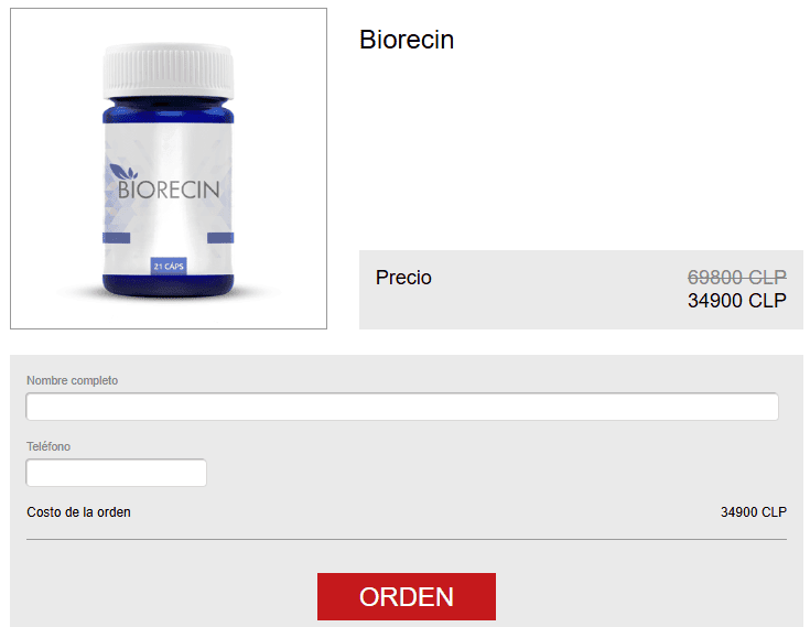 Biorecin Precio en Chile