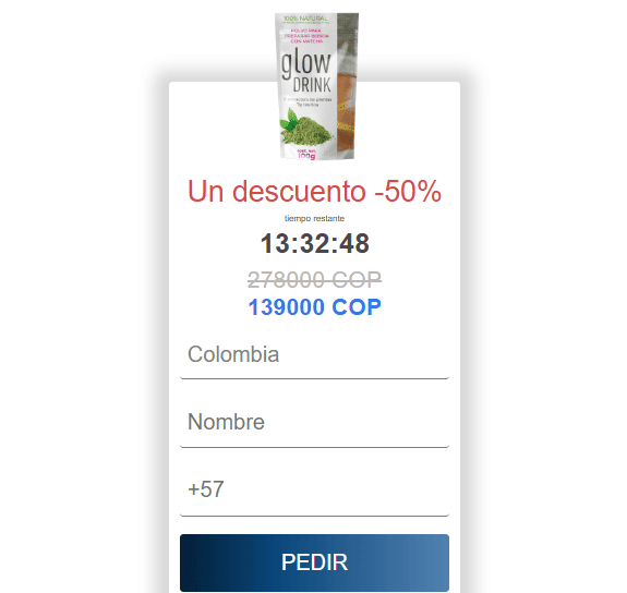 Glow Drink precio en Colombia