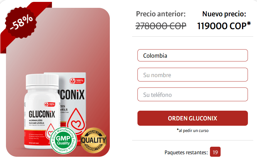 Gluconix Colombia precio