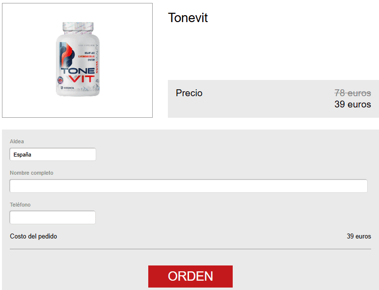 Tonevit Cápsulas precio en España