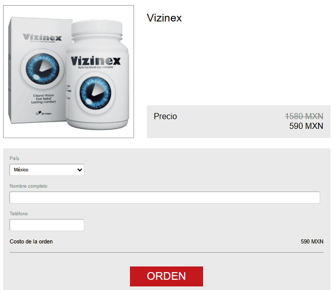 Vizinex Cápsulas Visión México